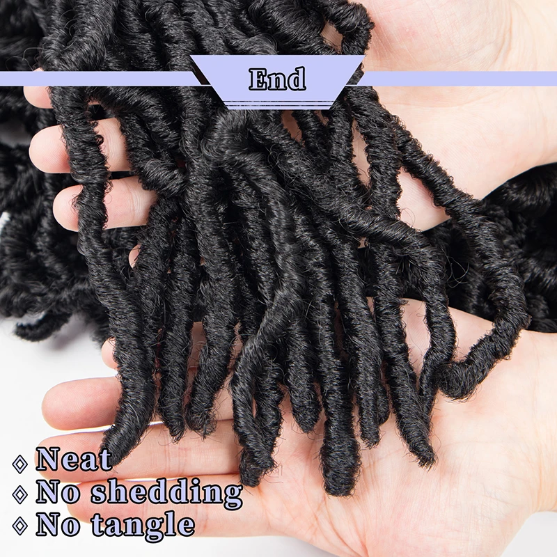 24 36 44 inch Soft Locs Crochet Hair Pre Looped Faux Locs Crochet Braids Goddess Locs Dreadlocs Synthetic Hair For Black Women