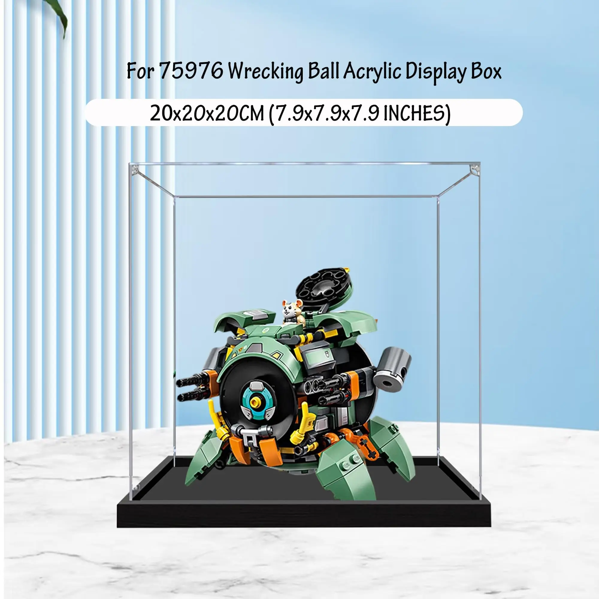 

Акриловая витрина для модели разрушающего шара Lego 75976 Overwatch, пылезащитная витрина толщиной 3 мм, витрина (модель в комплект не входит)