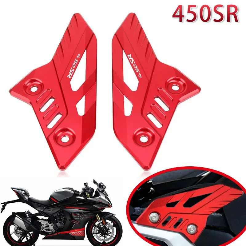 Motorcycle CNC Foot Guard Plate Front Foot Rest Bracket Foot Pedal Peg For 450SR 450 SR 2022 2023