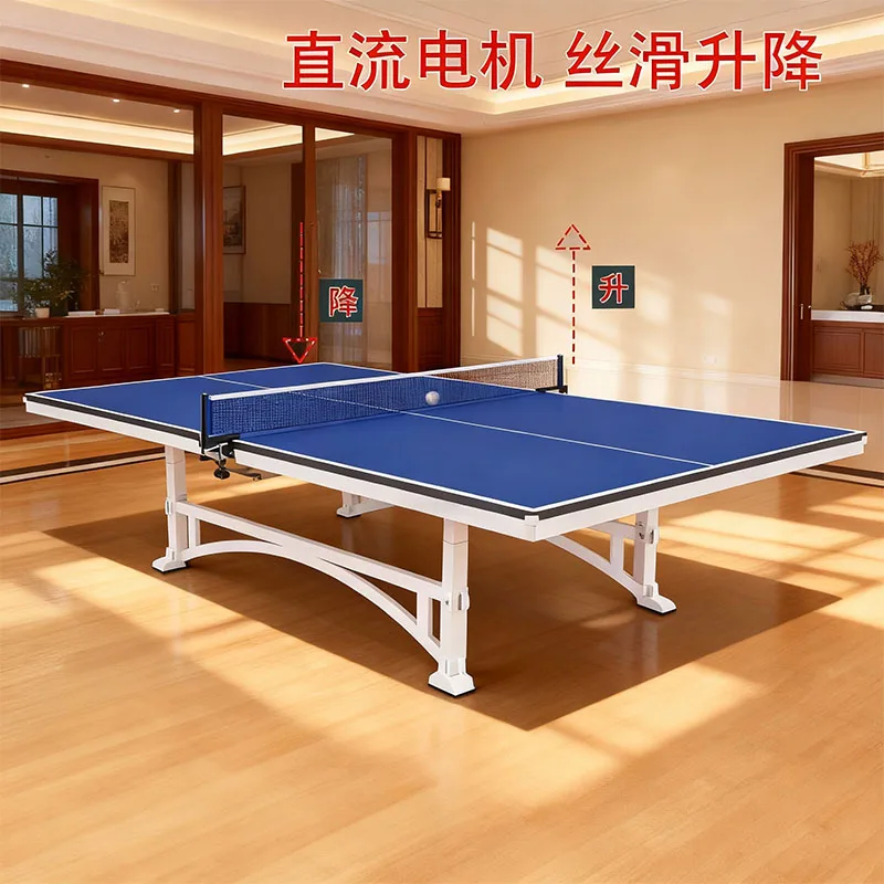 25MMElectric Lift Table Tennis Table with Intelligent Height Adjustment, Remote Control Handle, Lift Desk, and DC Motor Table