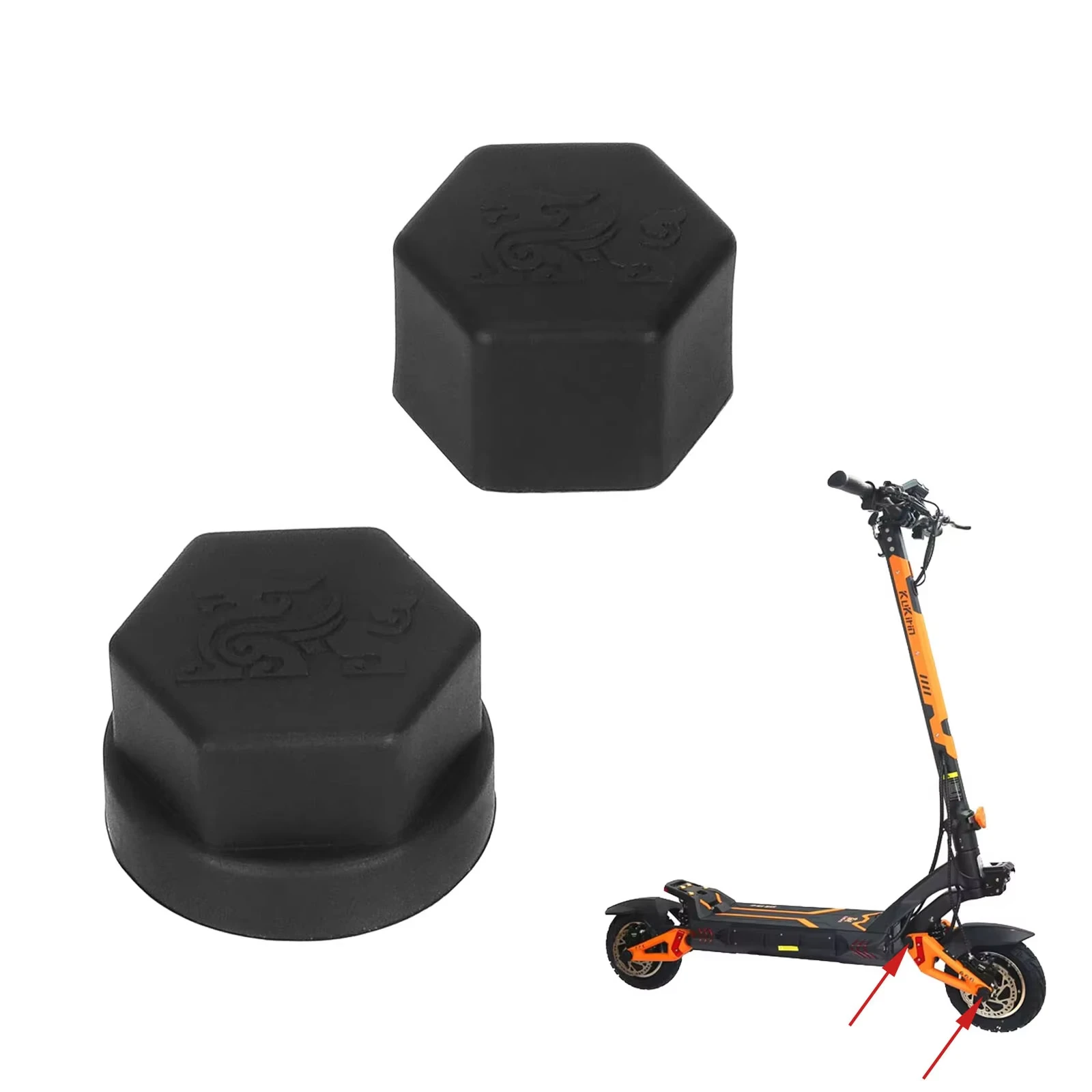 Tampa Decorativa Antiferrugem para Eixo do Motor/Braço Oscilante para Peças de Scooter Elétrica Kukirin G2 Master/G3 Pro/G4 Max