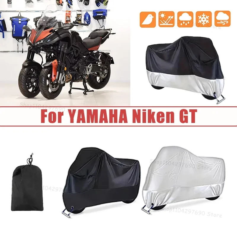 210D Oxford Motorcycle Cover Waterproof All Season UV Protection For YAMAHA Niken GT Anti-Tear Windproof Motorbike Cover