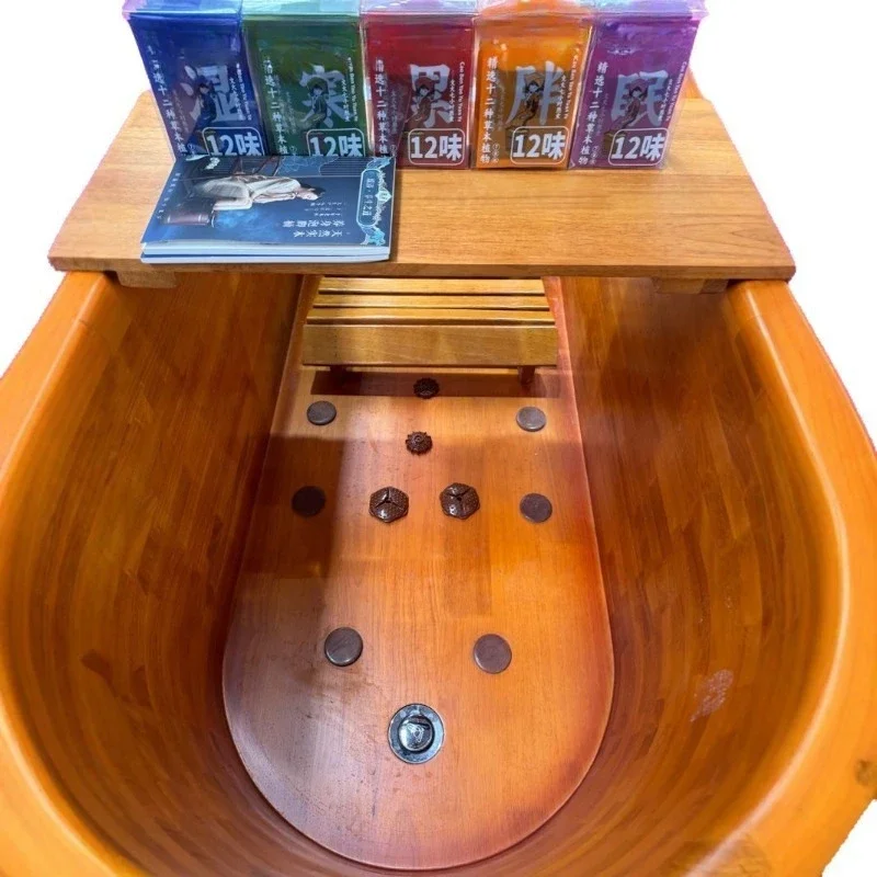 

Bianshi wooden bucket bathtub automatic heating constant temperature bath bucket wooden bucket bath tub solid wood bathtub