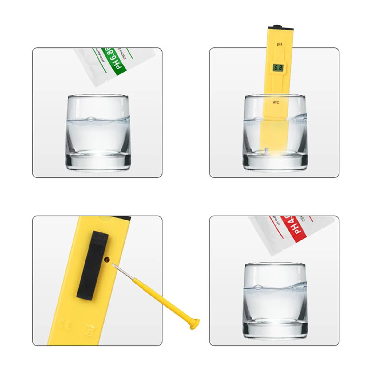 Medidor de PH Digital, acidómetro para piscinas de agua, acuario, hidroponía, prueba de alimentos, vino, cerveza, acidómetro de calidad, 1 Uds.