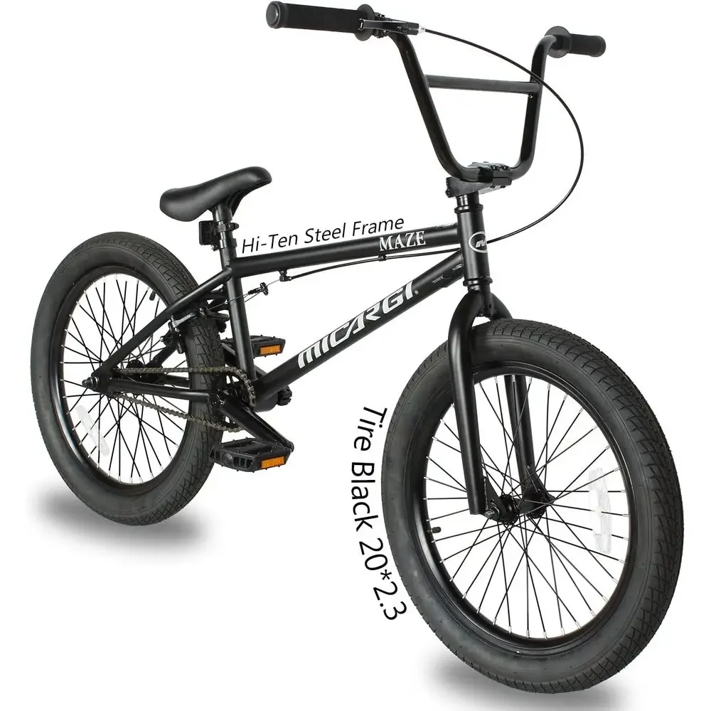

20-inch BMX Bike with Hi-Ten Steel Frame and Micro Drive 25x9T Gearing