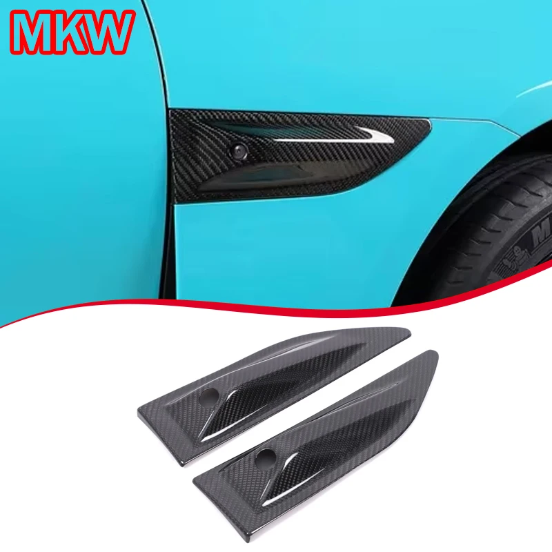 

Real Carbon Fiber Car Side Camera Decorative Cover Side Leaf Plate Decoration Car Exterior Accessories For Xiaomi SU7 2024+ 2Pcs