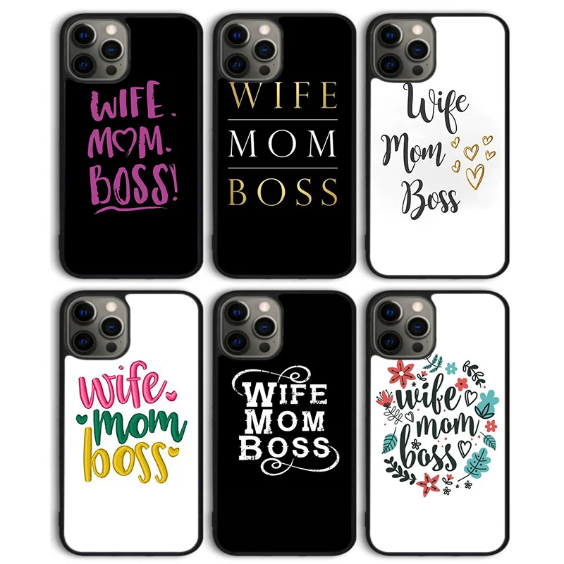 زوجة أمي بوس جراب هاتف الغطاء الخلفي آيفون 17 الهواء 16 15 14 13 11 12 برو ماكس زائد شل كوكه