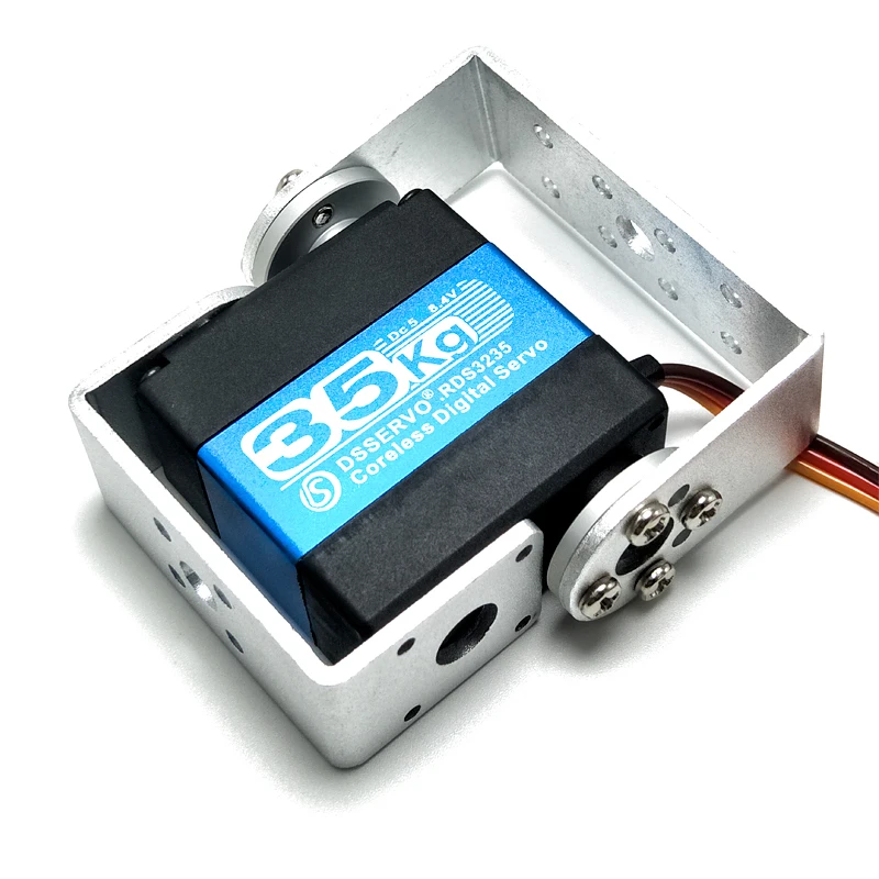 

Цифровой двухосевой сервопривод с высоким крутящим моментом 35 кг, полая чашка, робот-манипулятор, наклон с высоким крутящим моментом, сервопривод