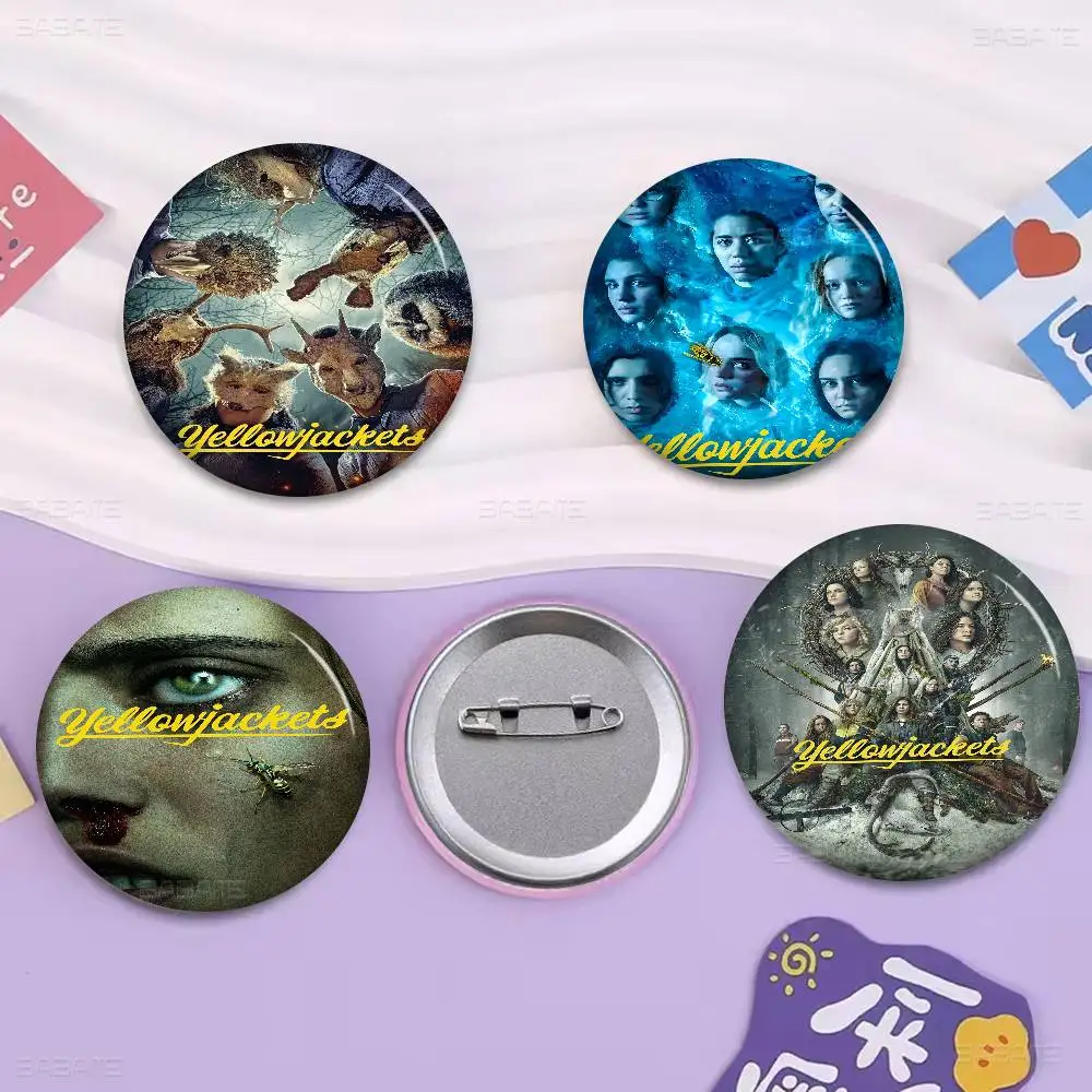 American Tv Series My-yellowjackets Anime Brooches Cute Cartoon Badge Jacket Jeans Lapel Pin Gift Accessorie