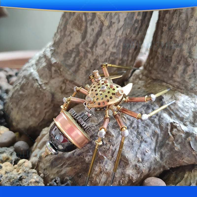 Steampunk DIY insect mechanical spider full metal wedding spider handmade creative crafts design ornament gift