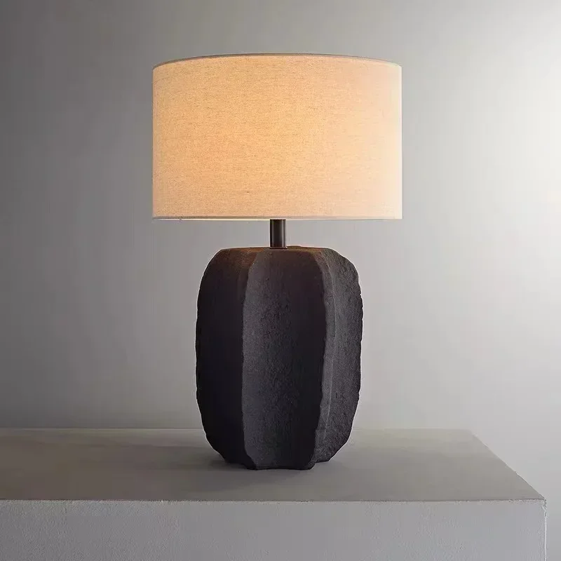 pottery table lamp retro B&B living room bedroom study designer style simple Japanese decorative table lamp