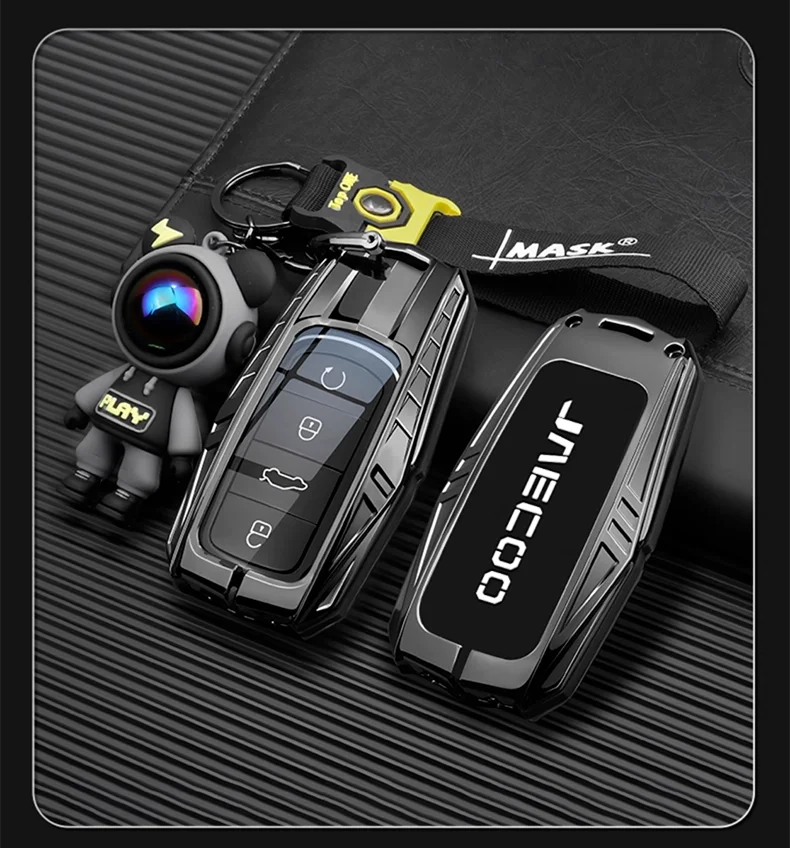 Zinklegierung Autoschlüsseletui für Chery Jaecoo J7 7 PHEV 2025 J8 8 2026 Schlüsselanhänger Fernbedienung Abdeckung Shell Gehäuse Halter Fob Zubehör – Detail 11