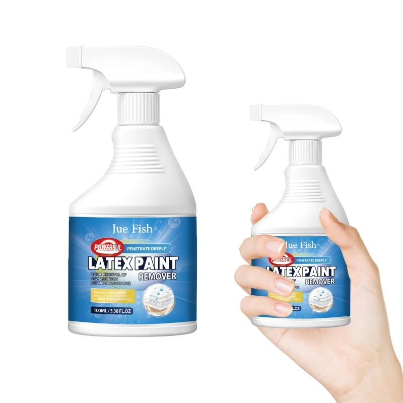 Powerful 100ml Paint Cleaning Solution Latex Paint Cleaner Removes Stubborn Suitable for Contractors & DIYers