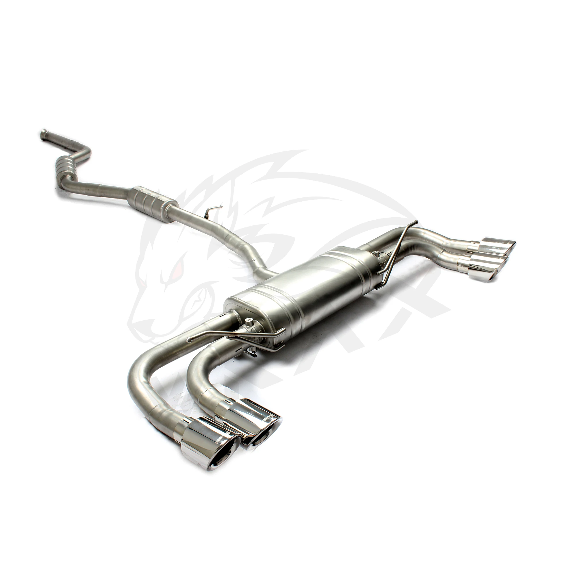 Catback-Auspuffanlage aus Edelstahl 304, Performance-Schalldämpferrohre für BMW X4 3.0 mit Ventil