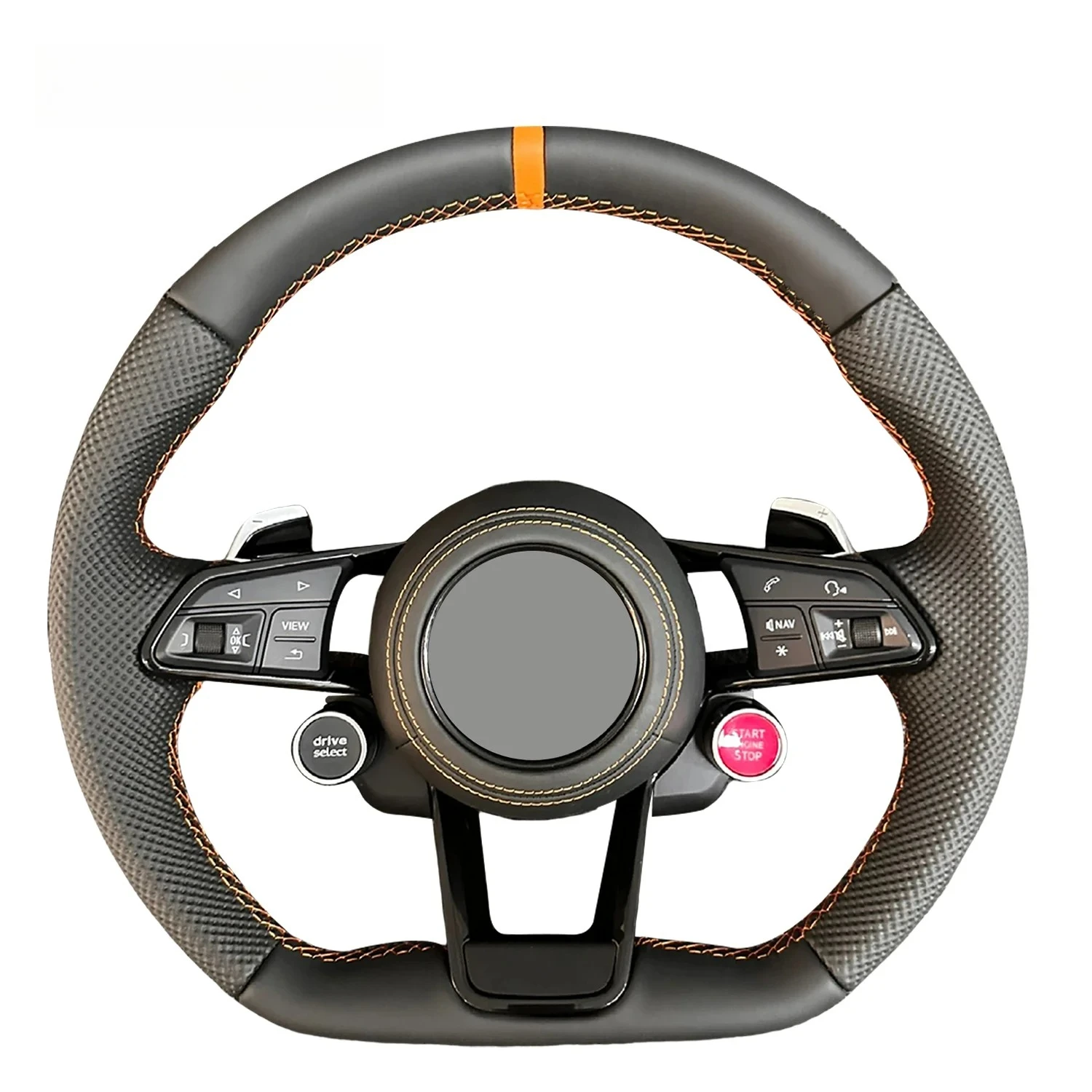 

Custom Full Real Belt Dual Button Sport Steering Wheel for R8 A7 A8 S8 RS A6 A7 A5 RS3 TT TTS R6 S4 S5 S6 RS5 A4