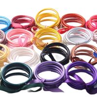 5pc/lot Colorful Bowknot Glitter Filled Jelly Silicone Bangle Lightweight Buddhist Rush Temple Bracelets for Women Shiny Jewelry