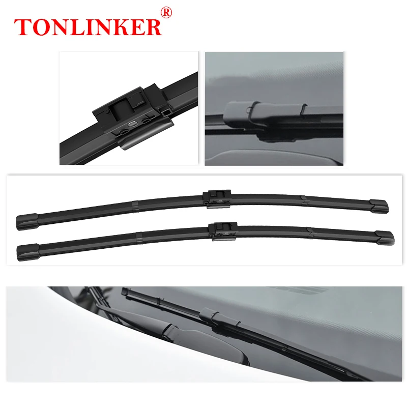 TONLINKER Car Wiper Blades For Mercedes Benz CLA-Class W118 C118 X118 2019 2020 2021 2022 CLA 200 250 35 C45S Car Accessories