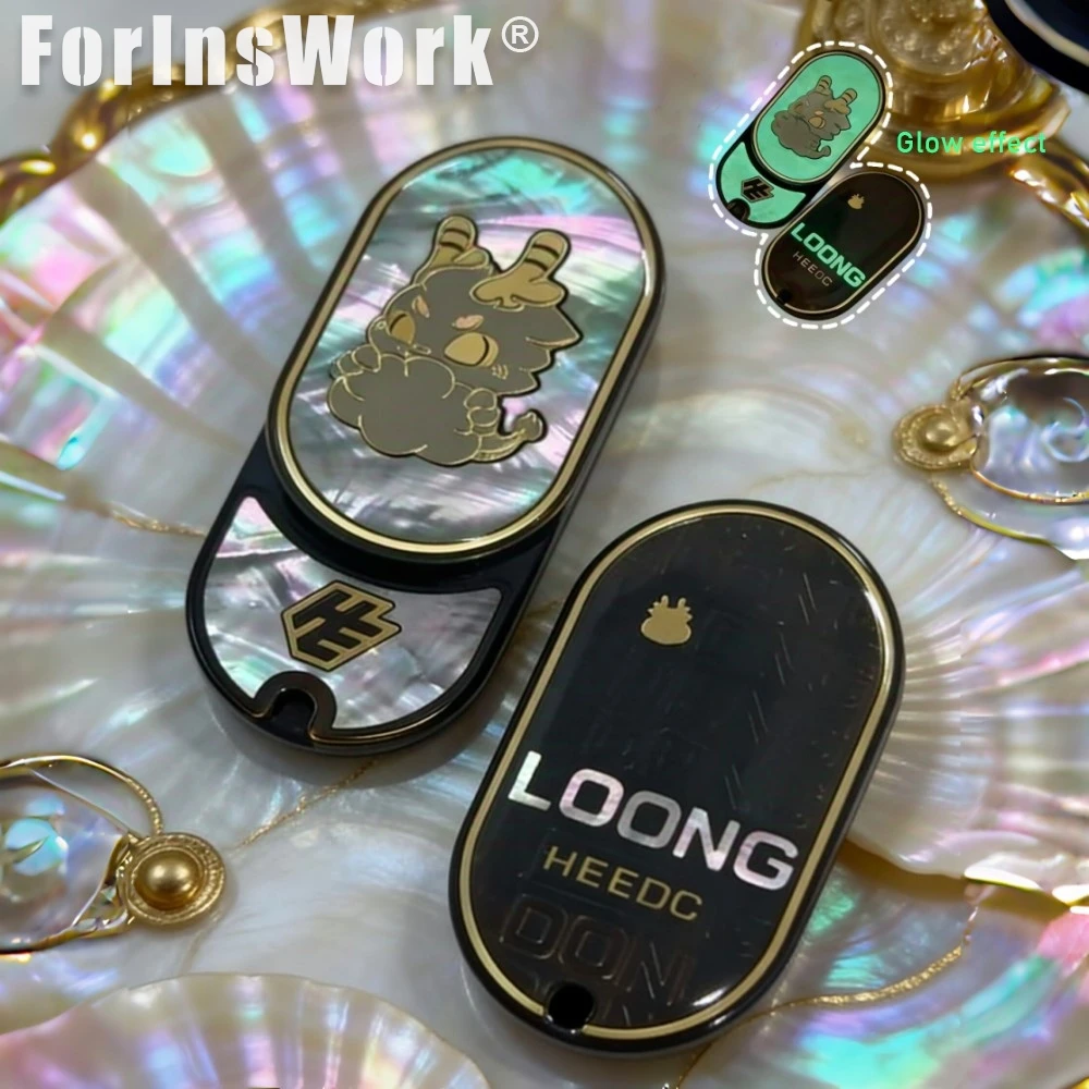 

HeEDC Lingyun 3.0 Zirconium Color Pearlescent Crystal Coating Push Slider Stress Toy