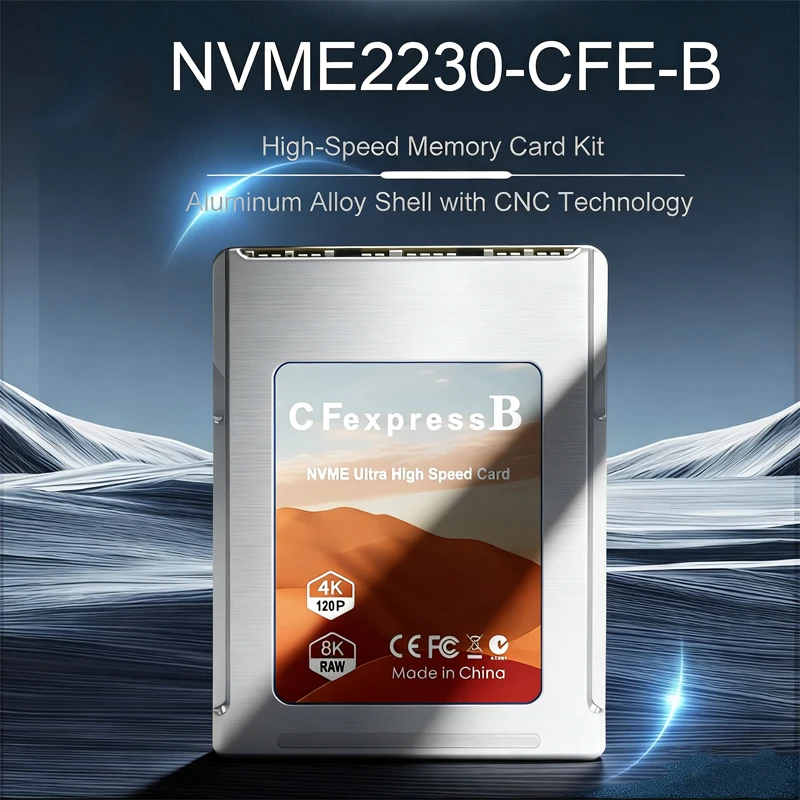 

NVME to CFExpress Adapter NVME 2230 to CFexpress B High Speed ​​Memory Card Kit Supports PCIE4.0 2230 SSD for Cameras