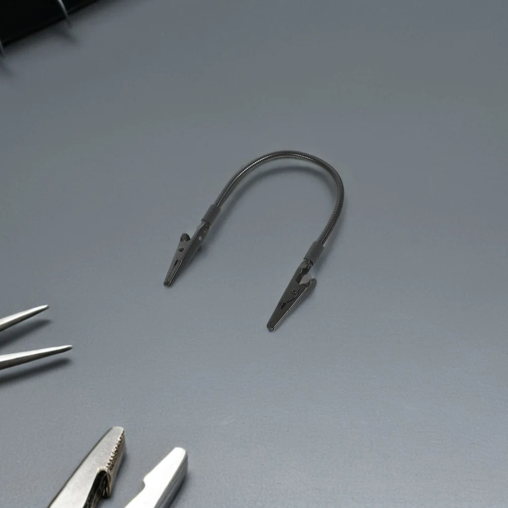 3Pcs Welding Tool No Hands Soldering Wire Holder Dual-Head Flexible Clips Single Hand Operation Memo Photo Clamp Metal Clips DIY