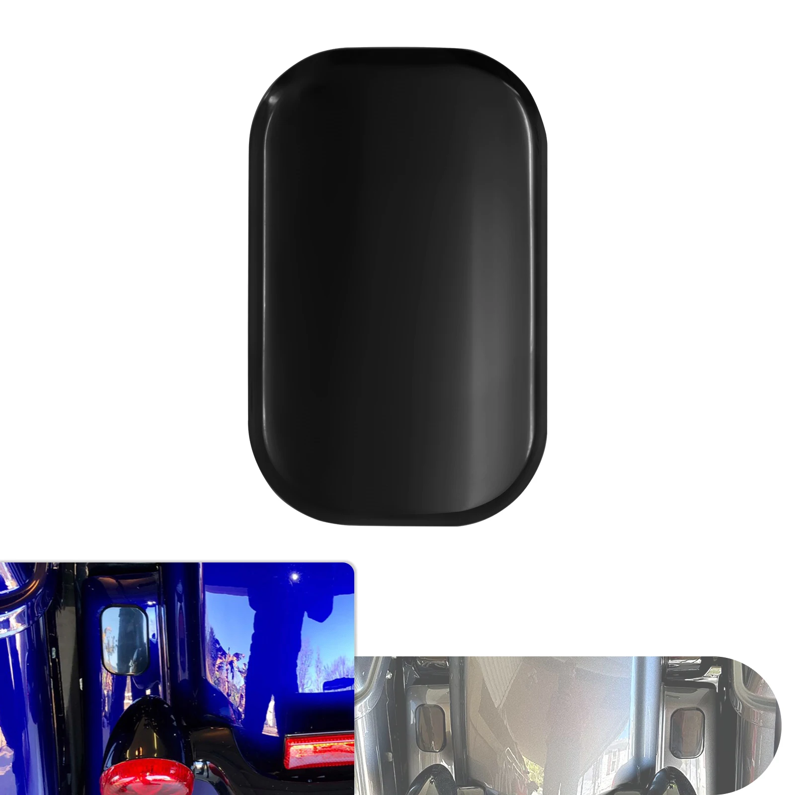 Couvercle de remplissage d'antenne noir caché pour moto, pour Harley Road King Street Glide Road Glide 2006-2023