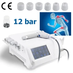 12bar Radial New Shock Wave Therapy ED Treatment Pain-Point Soft Tissue Shoulder Massager Pneumatic Shockwave Machine