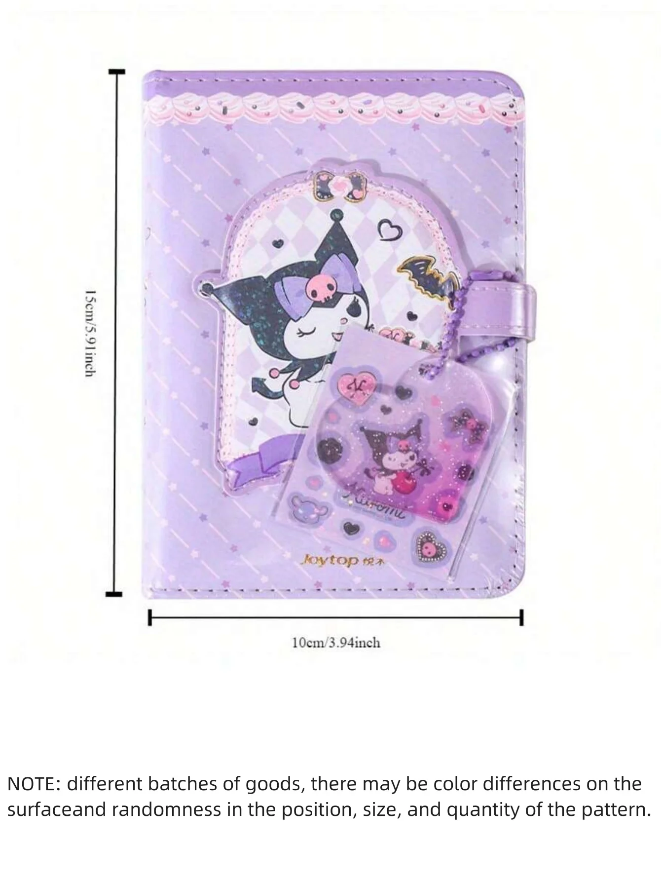 قطعة واحدة من دفتر ملاحظات A6 اللطيف مع إغلاق مغناطيسي - مجلة ورقية من Kuromi وMy Melody & Cinnamoroll للمراهقين والكبار هدية قرطاسية