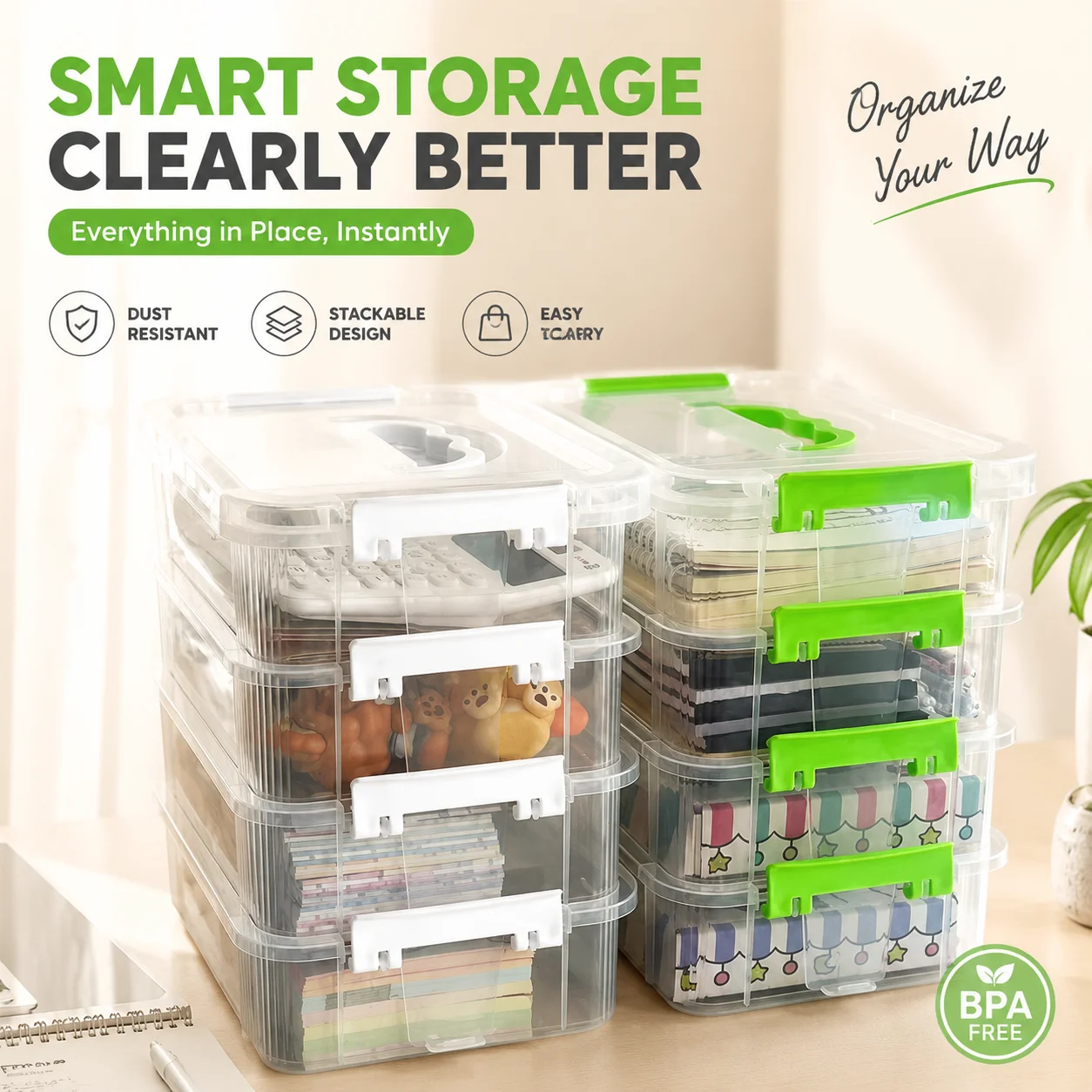 Toy blocks storage box, classified toy block parts organizer, compartmentalized drawer storage box, desktop storage box
