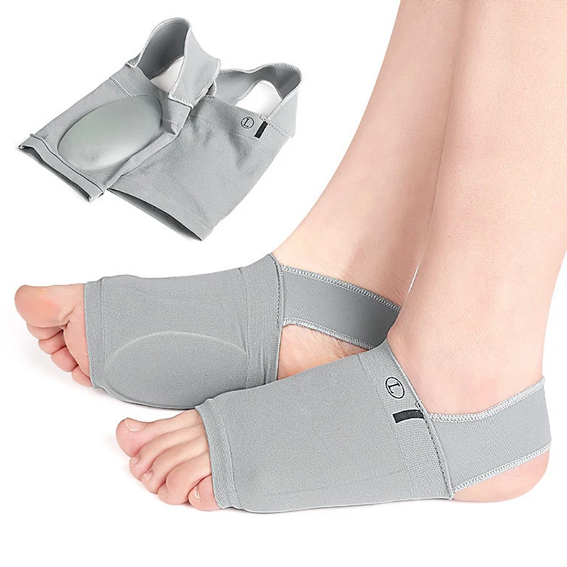 1Pair Arch Support Sleeves Plantar Fasciitis Heel Spurs Strap Foot Care Flat Feet Relieve Pain Sleeve Socks Orthotic Insoles Pad