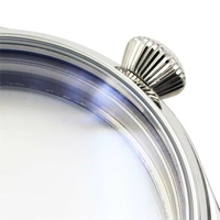 ABRW-Hand-Winding Movement Replacement For ETA 6497 For Seagull 6498 ST3600/ST3621- Stainless Steel 42Mm Watch Case Accessory