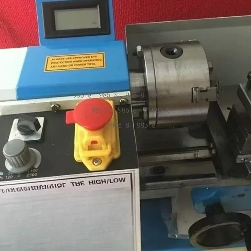 Brushless Micro Lathe, Small Lathe for Teaching Buddha Bead Making Metal Wood Processing