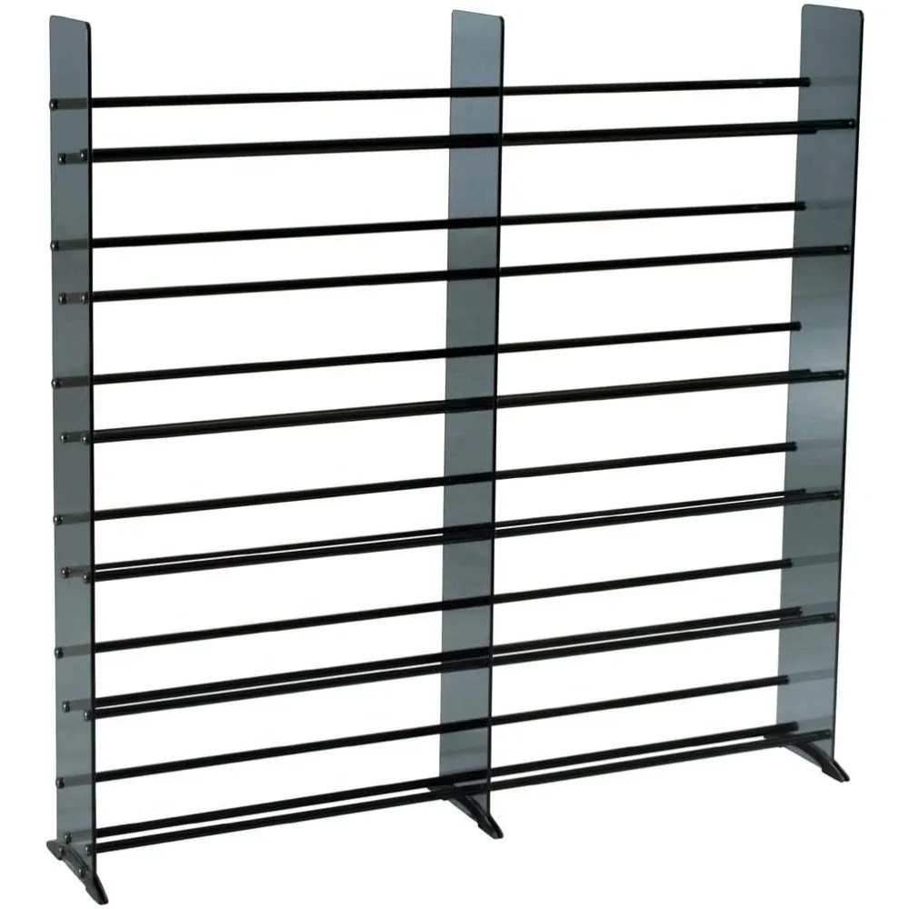 

Glass CD/DVD Rack, 792 552, Black/