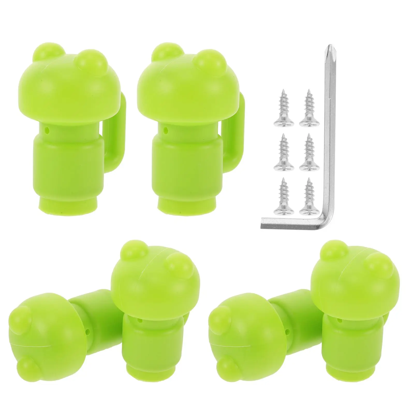 カエル型グリーントランポリンキャップアクセサリーポールカバーネットエンクロージャポールキャップスペアパーツトランポリンカバーコネクタ