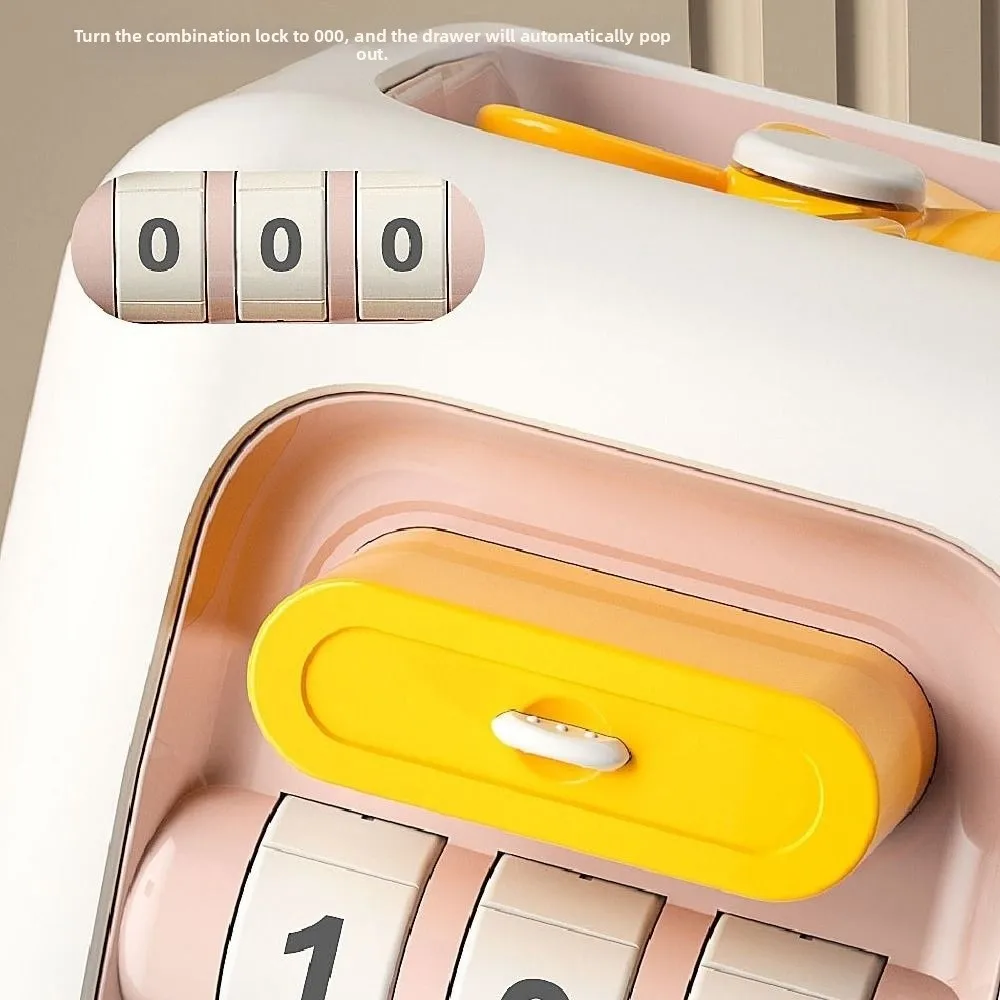 6 w 1 Zabawki edukacyjne Montessori Rozwijające umiejętności Kreatywna, wielofunkcyjna kostka manipulacyjna z szufladami i przełącznikami Zabawka rozwijająca motorykę małą