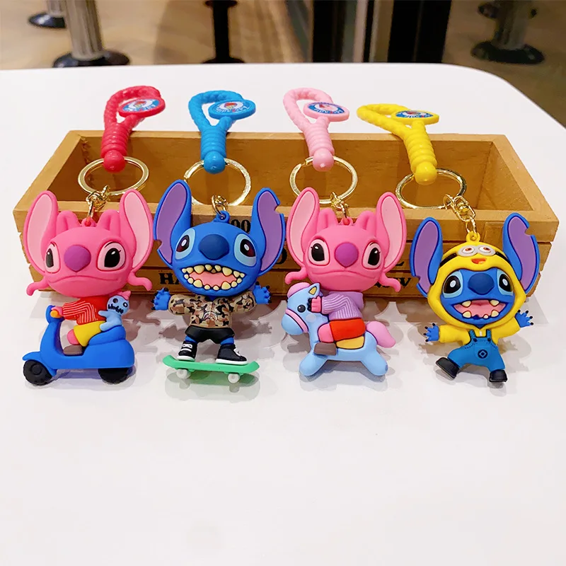 Cartoon Cartoon Steedy Series Of Key Chain Doll Bag Pendant Buckle Cross Border Key Chain Small Gift