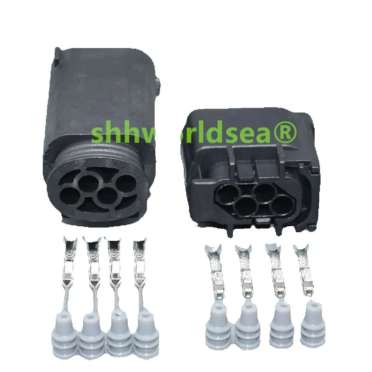 shhworldsea  4 Pin  Male Female Car Restrictor Sensor Auto Sealed Connectors Sets For VW Audi 1-967640-1 8E0971934
