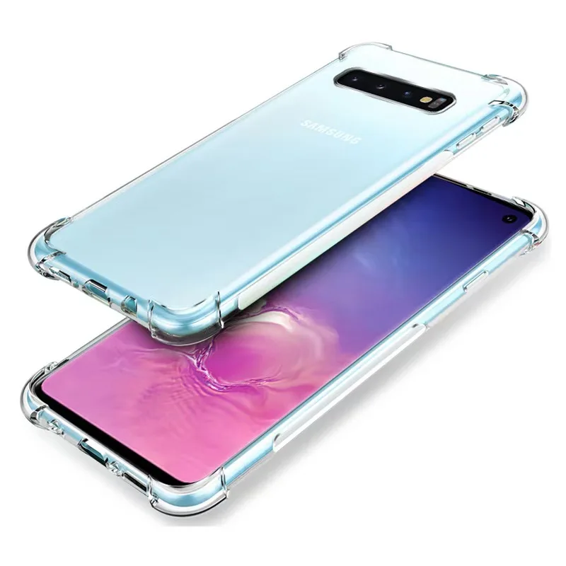 Clear Shockproof  Case for Samsung Galaxy S8 S9 Plus S10 4G S10 Plus S24 S23 Ultra S22 S21 S24 Plus S20 FE Note 9 10 Plus Cover