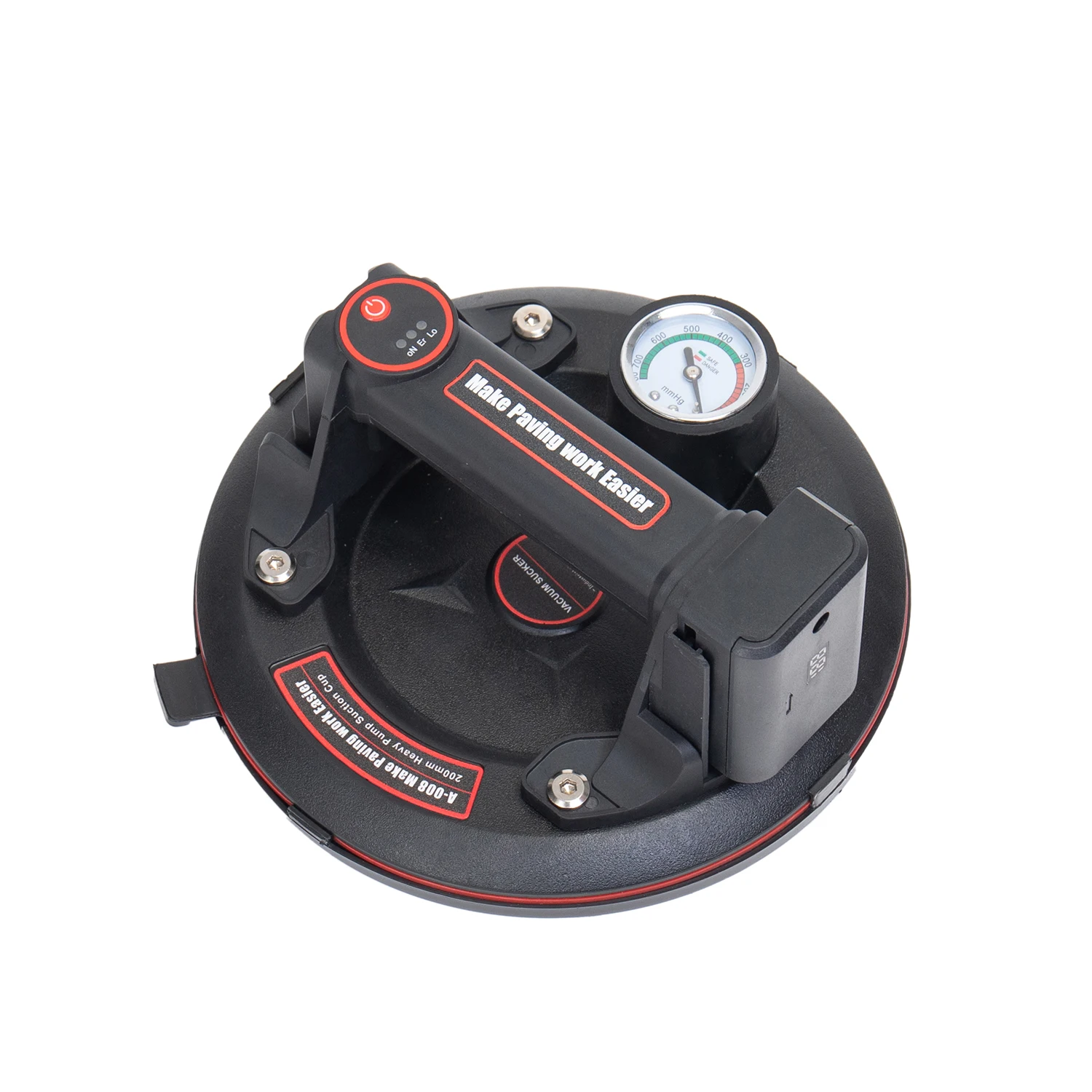 أدوات وضع البلاط الكهربائية مقاس 8 بوصات 200 كجم أكواب شفط بلاط المكنسة الكهربائية اليدوية مع مقياس الضغط