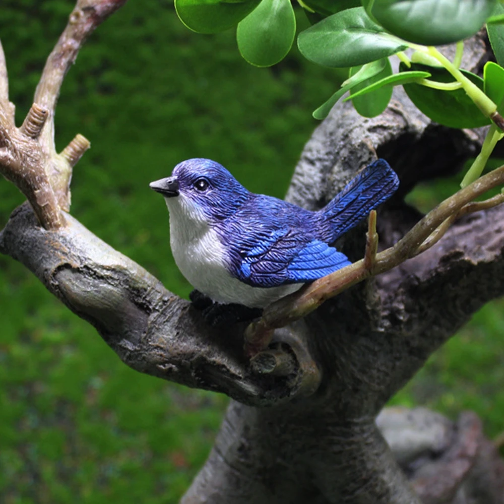 Succulent Plant Bonsai Ornaments Animal Model Little Birds Fairy Garden Decor Miniature Figurines Micro Landscape Home Decor
