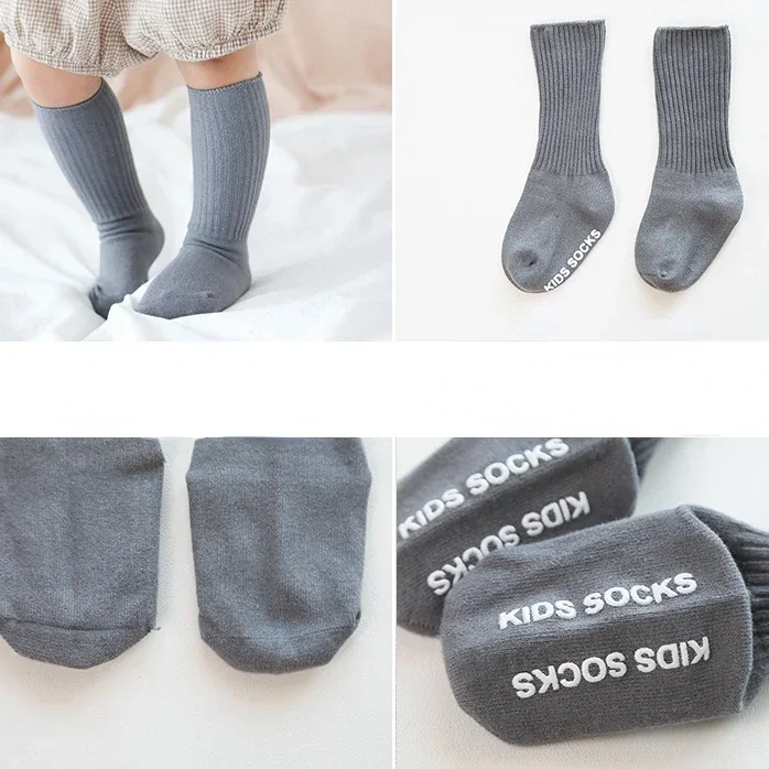 New Spring Autumn Baby Mid-tube Sock Children's Non-slip Fashion Comfortable High Elastic Infant PilePile Socks Toddler Boots