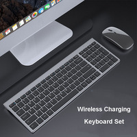 Rechargeable 2.4G Wireless Keyboard Mouse Set 99 Keys Silent Gaming Keyboard And Mouse Combo For Gamer Laptop PC Girls Gifts