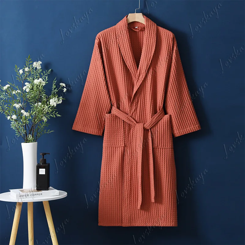 

New Hotel Quality Nightgown Bathrobe for Men And Women Spring Autumn Couple Matching Soft Comfortable Robe for Home