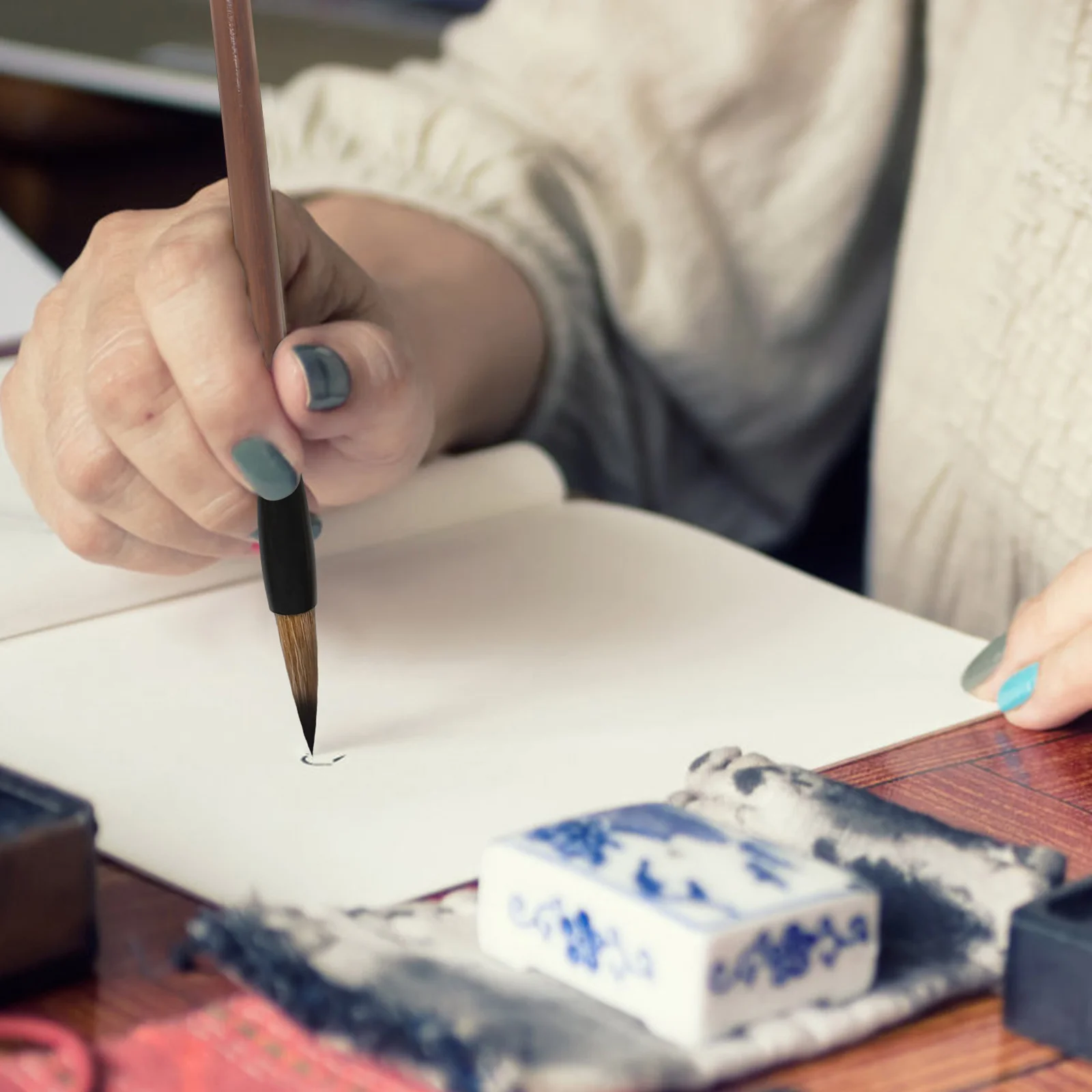 High Quality 10Pcs Chinese Calligraphy Brush Set Perfect For Beginners And Professionals In Watercolor Painting