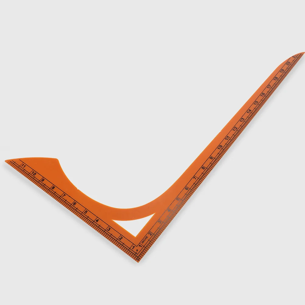 2 Pcs Cutting Ruler Sewing Rulers Patchwork Handworking Tailor Craft Tool for Measuring Tools Shape Fabric