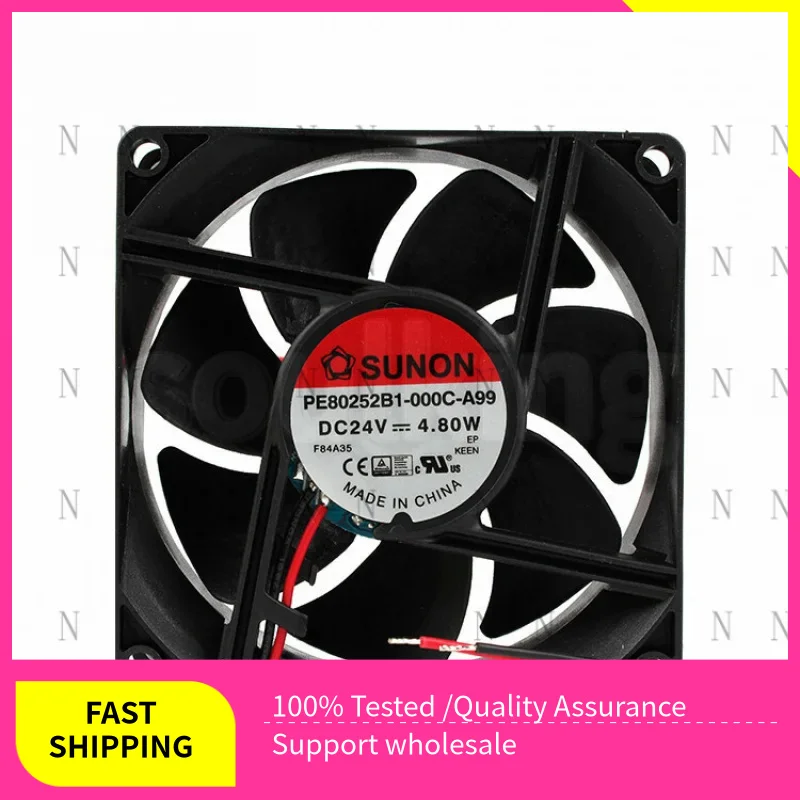 

YJJ Large Air Volume Silent Cooling Fan PE80252B1-000C-A99 80*80*25mm 24V 4.8W