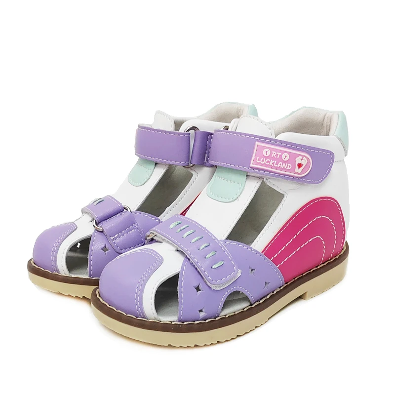 Ortoluckland Kids Meisjes Sandalen Kinderen Zwart Lederen Orthopedische Schoenen Peuter Jongens Op De Tenen Flatfoot Size23 Tot 33