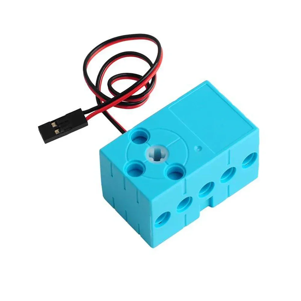 0.7kg.cm Building Block Motor Continuous Rotation Slow Dual Output High Torque 360° Compatible with legoeds Microbit Geekservo