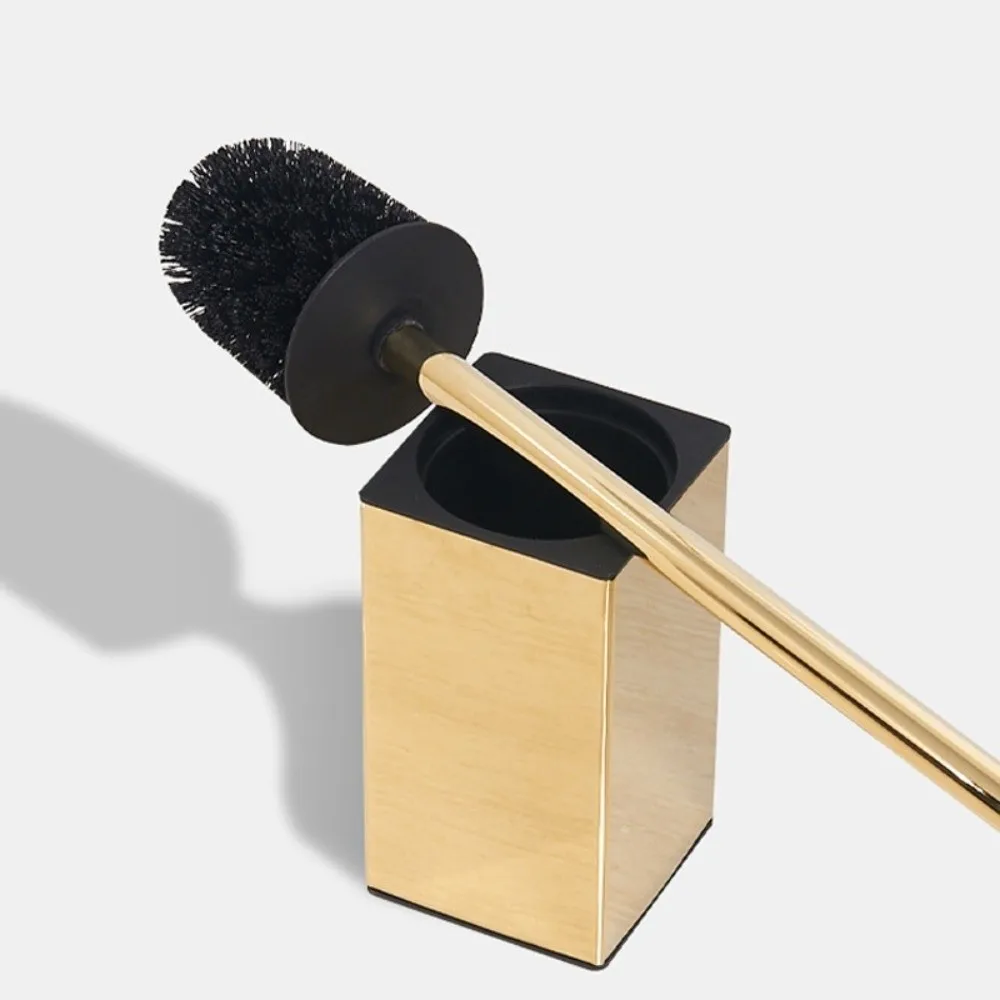 Splash-proof Cover Toilet Brush Set Removable inner cylinder Stainless Steel Toilet Cleaning Brush Floor-standing Rustproof