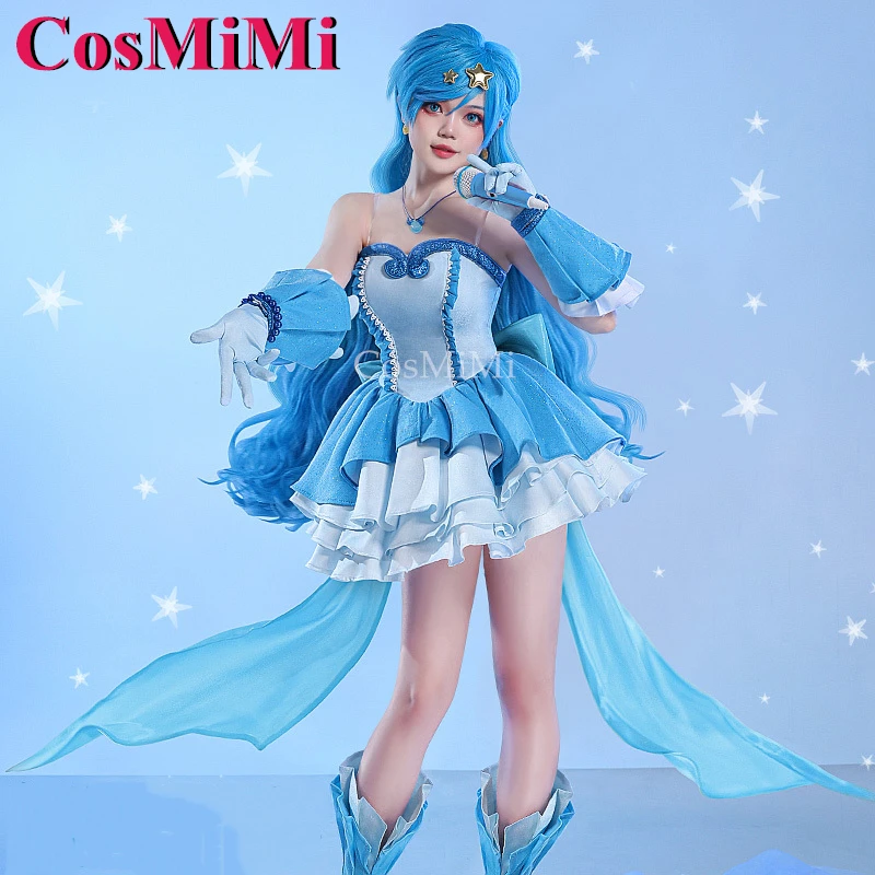 

CosMiMi Mermaid Melody Pichi Pichi Pitch Hanon Hosho Cosplay Costume Gorgeous Blue Outfit Carnival Party Role Play Clothing S-L