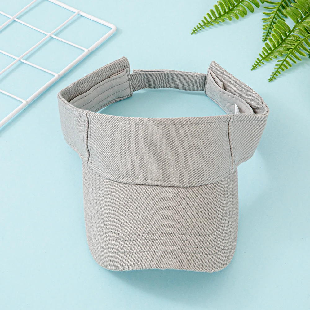 Baumwoll-Sonnenblende für Damen und Herren – Verstellbare Baseballkappe mit offenem Oberteil für Sport, Laufen, Golf, Strand – Mehrere leuchtende Farben – Detail 10